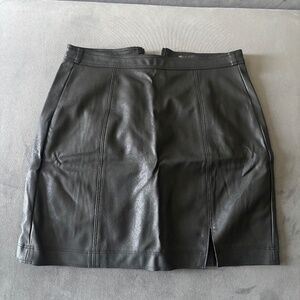 Black Pleather mini skirt